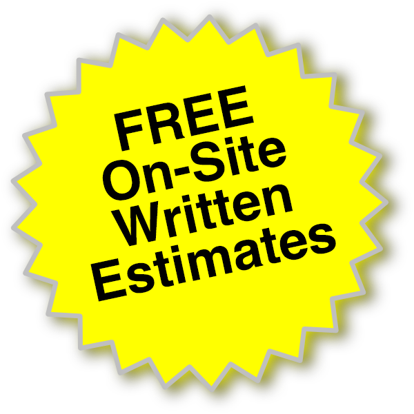 FREE On-Site Written Estimates 